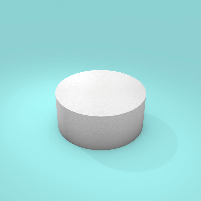 Foam Round Cake Dummy 7”x 3” - Cake Dummies Supply