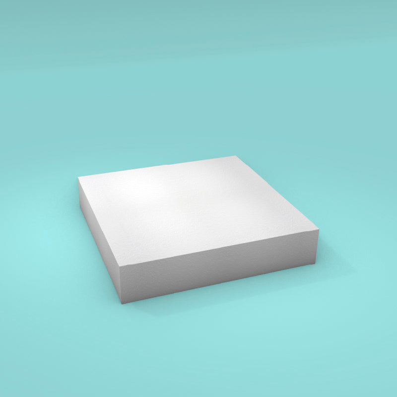 Foam Square Cake Dummy 10”x 10” x 2” - Cake Dummies Supply
