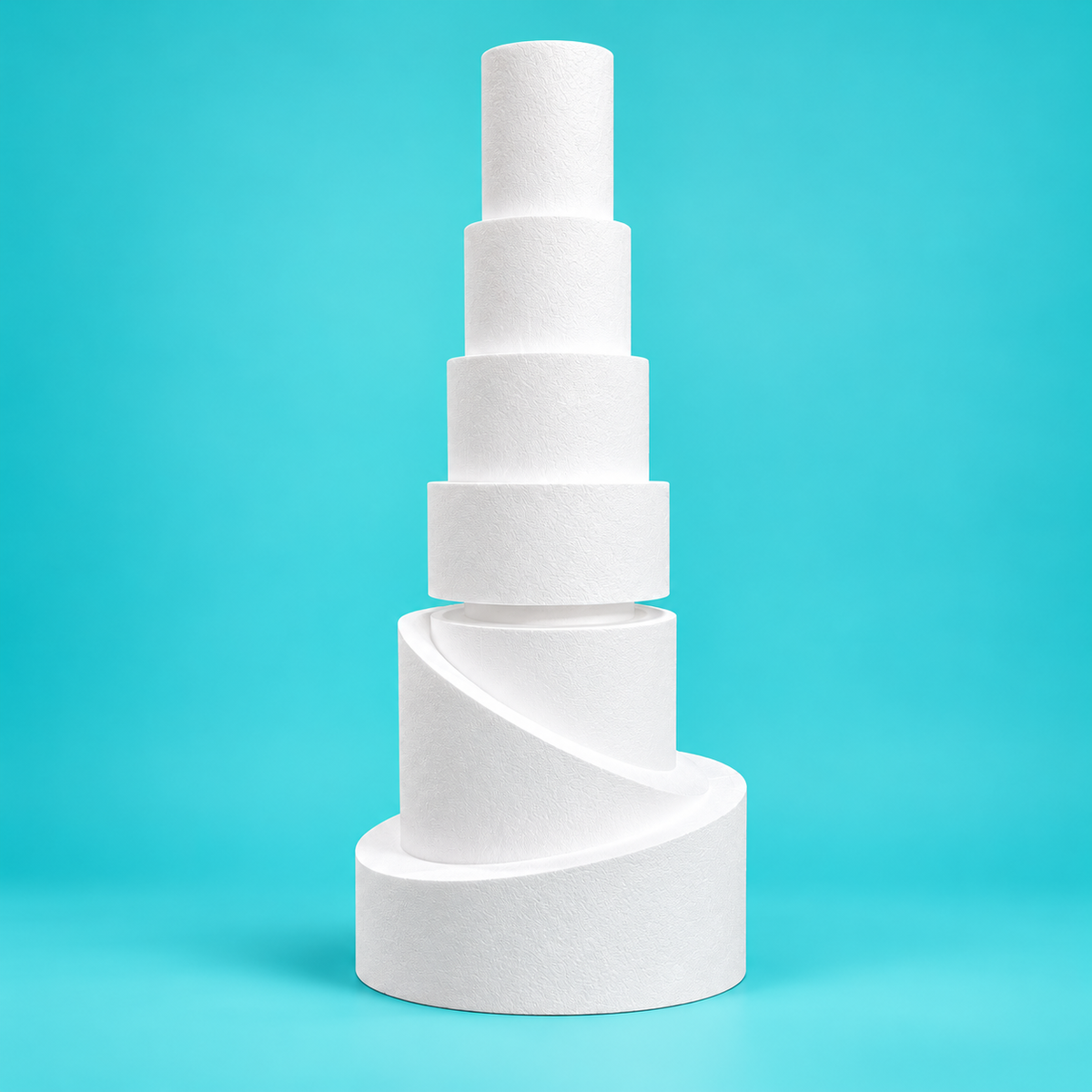 luxury weddings and high-end events with this foam cake dummy tower