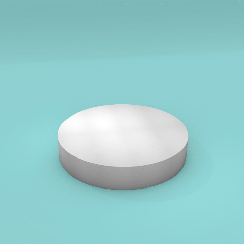 Round foam cake dummy, 16 inch diameter, smooth white finish, ready to decorate
