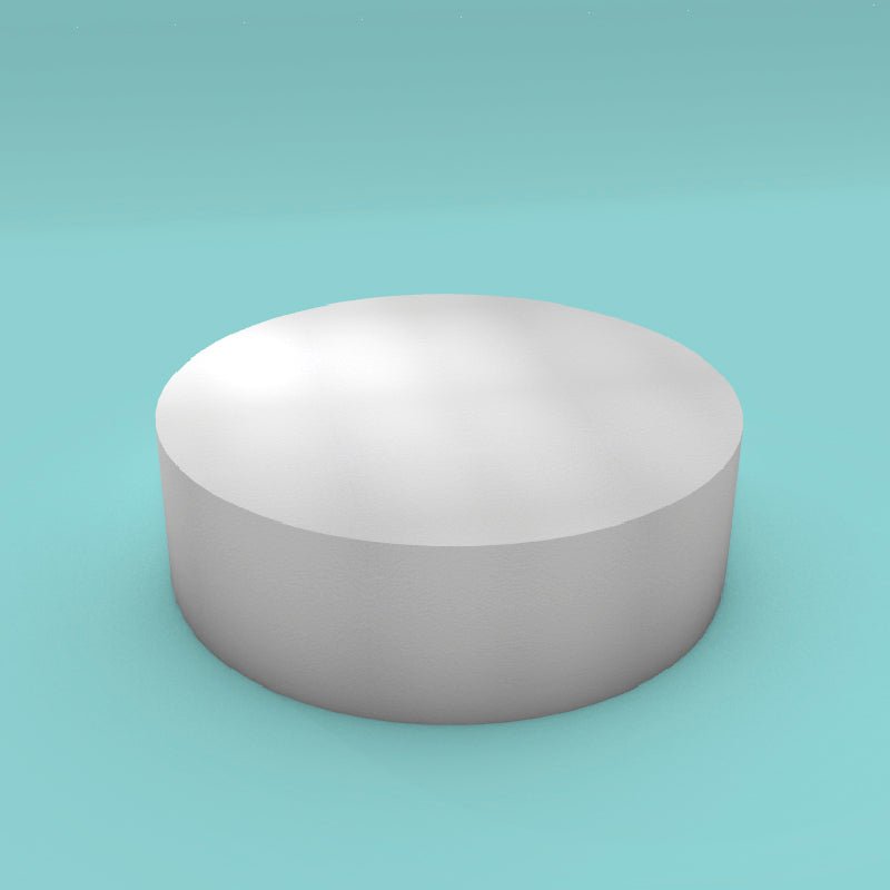 Round foam cake dummy 19 inch diameter by 6 inch tall, smooth white finish, ready to decorate