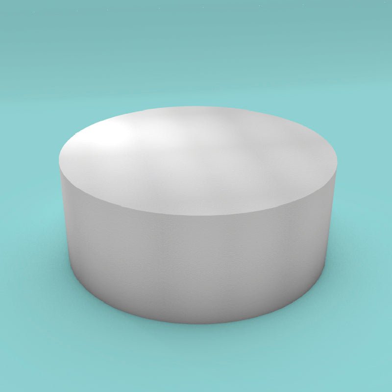 Round foam cake dummy 20 inch diameter by 8 inch tall, smooth white finish, ready to decorate