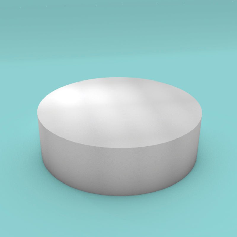 Round foam cake dummy 20 inch diameter by 6 inch tall, smooth white finish, ready to decorate