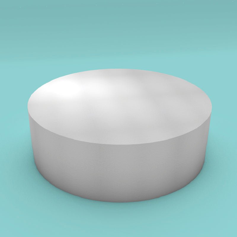 Round foam cake dummy 22 inch diameter by 7 inch tall, smooth white finish, ready to decorate