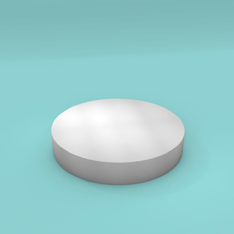 Round foam cake dummy, 17 inch diameter, smooth white finish, ready to decorate