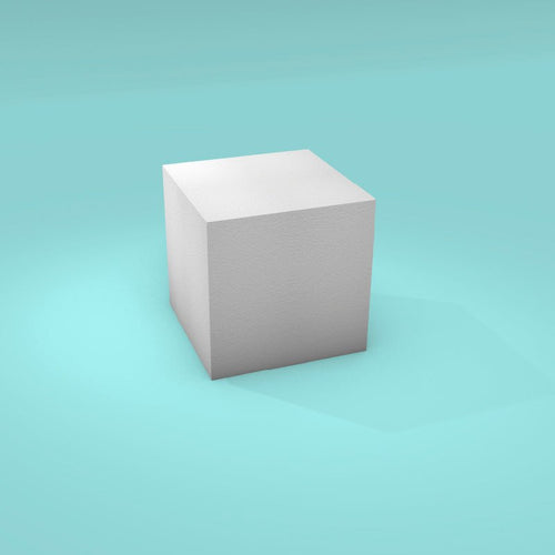 Reference image only - actual product is a 6 inch round scalloped edge foam cake dummy, not the shape shown