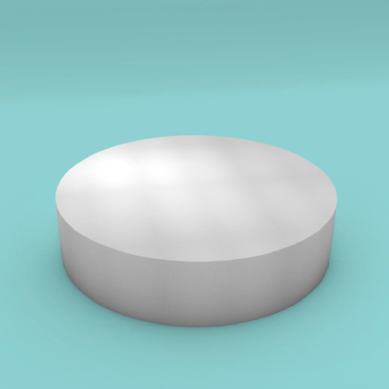 Round foam cake dummy 21 inch diameter by 5 inch tall, smooth white finish, ready to decorate