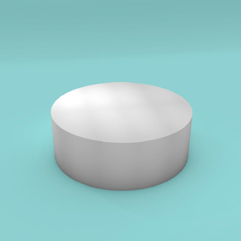 Round foam cake dummy 17 inch diameter by 6 inch tall, smooth white finish, ready to decorate
