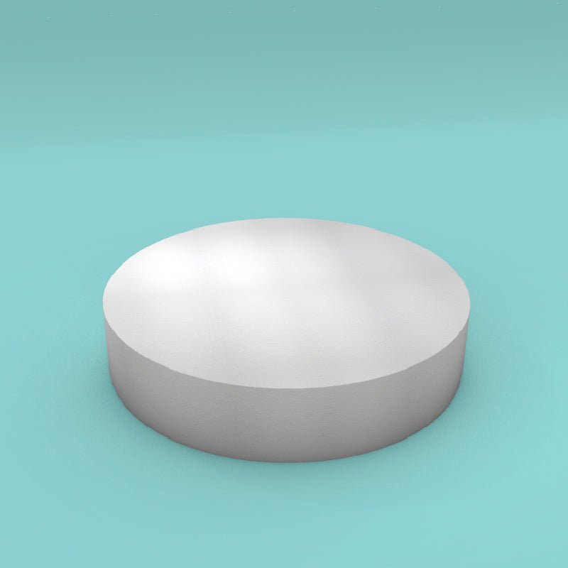 Round foam cake dummy 19 inch diameter by 4 inch tall, smooth white finish, ready to decorate