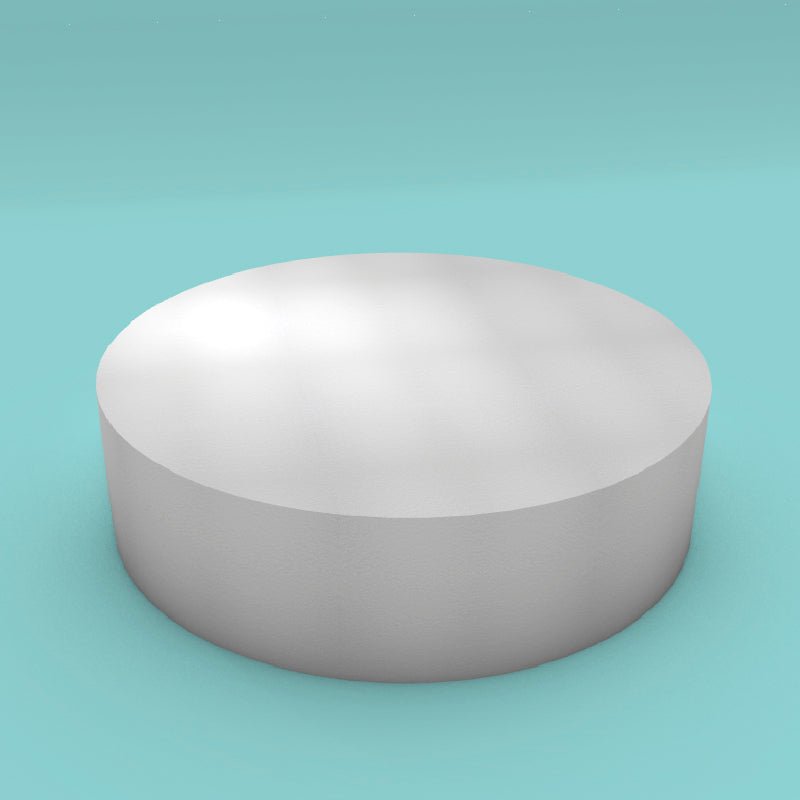 Round foam cake dummy 22 inch diameter by 6 inch tall, smooth white finish, ready to decorate