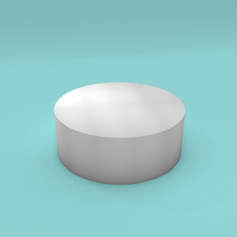 Round foam cake dummy 16 inch diameter by 6 inch tall, smooth white finish, ready to decorate