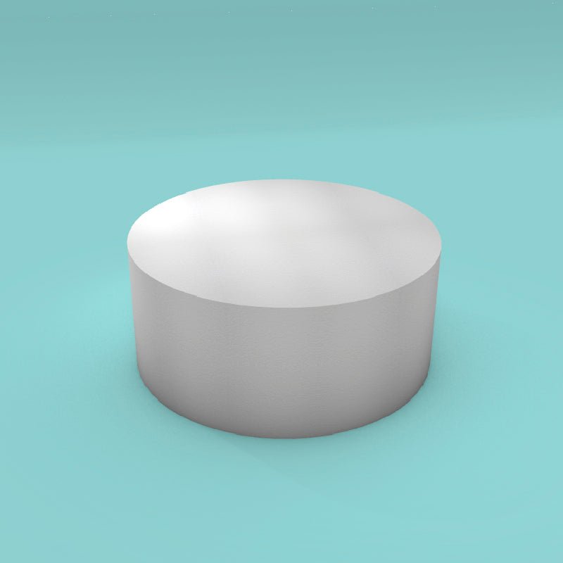 Round foam cake dummy 16 inch diameter by 7 inch tall, smooth white finish, ready to decorate