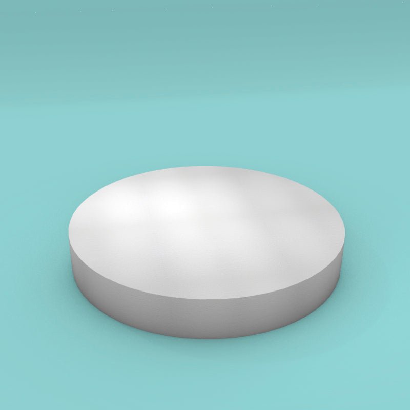 Round foam cake dummy, 20 inch diameter, smooth white finish, ready to decorate