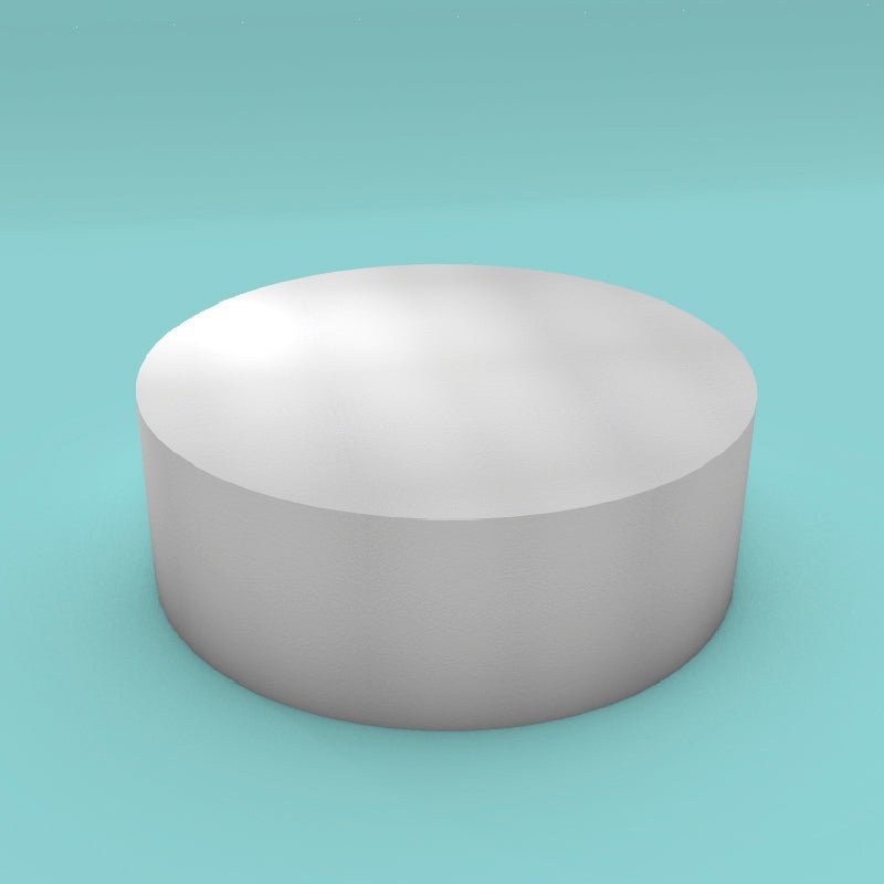 Round foam cake dummy 20 inch diameter by 7 inch tall, smooth white finish, ready to decorate