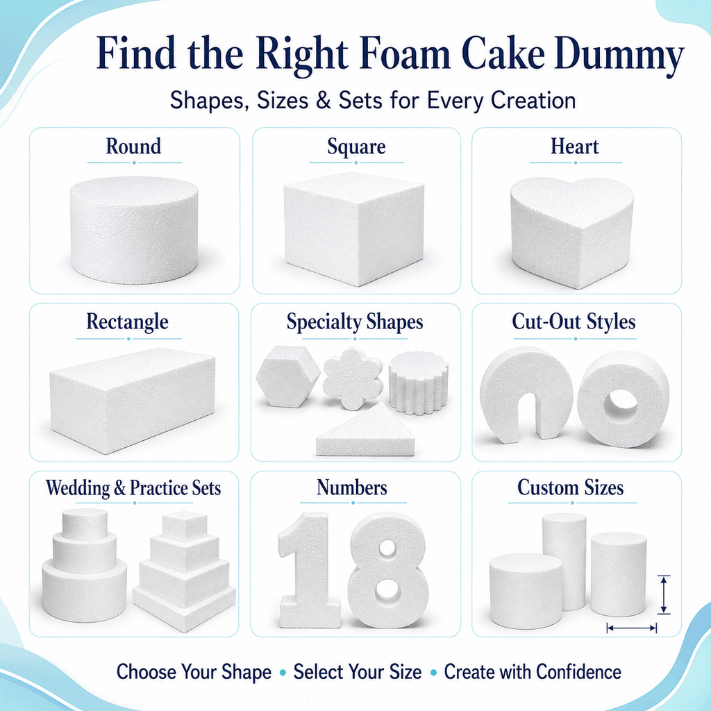 dummyfoam - fakecake - foamdummies - dummysupply - customdummies - rounddummy - customfoam