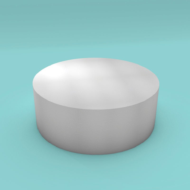Round foam cake dummy 19 inch diameter by 7 inch tall, smooth white finish, ready to decorate