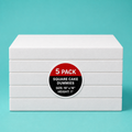 Foam Cake Dummy Riser 19 Inch Square, Pack of 5 - Fake Cake Base for Tiered Cakes